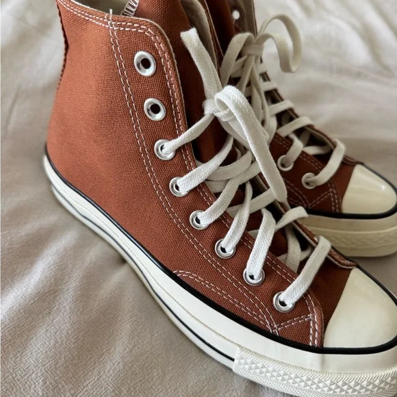 All star Chuck Taylor Converse Brown High-Top Sneakers - Picture 3 of 9